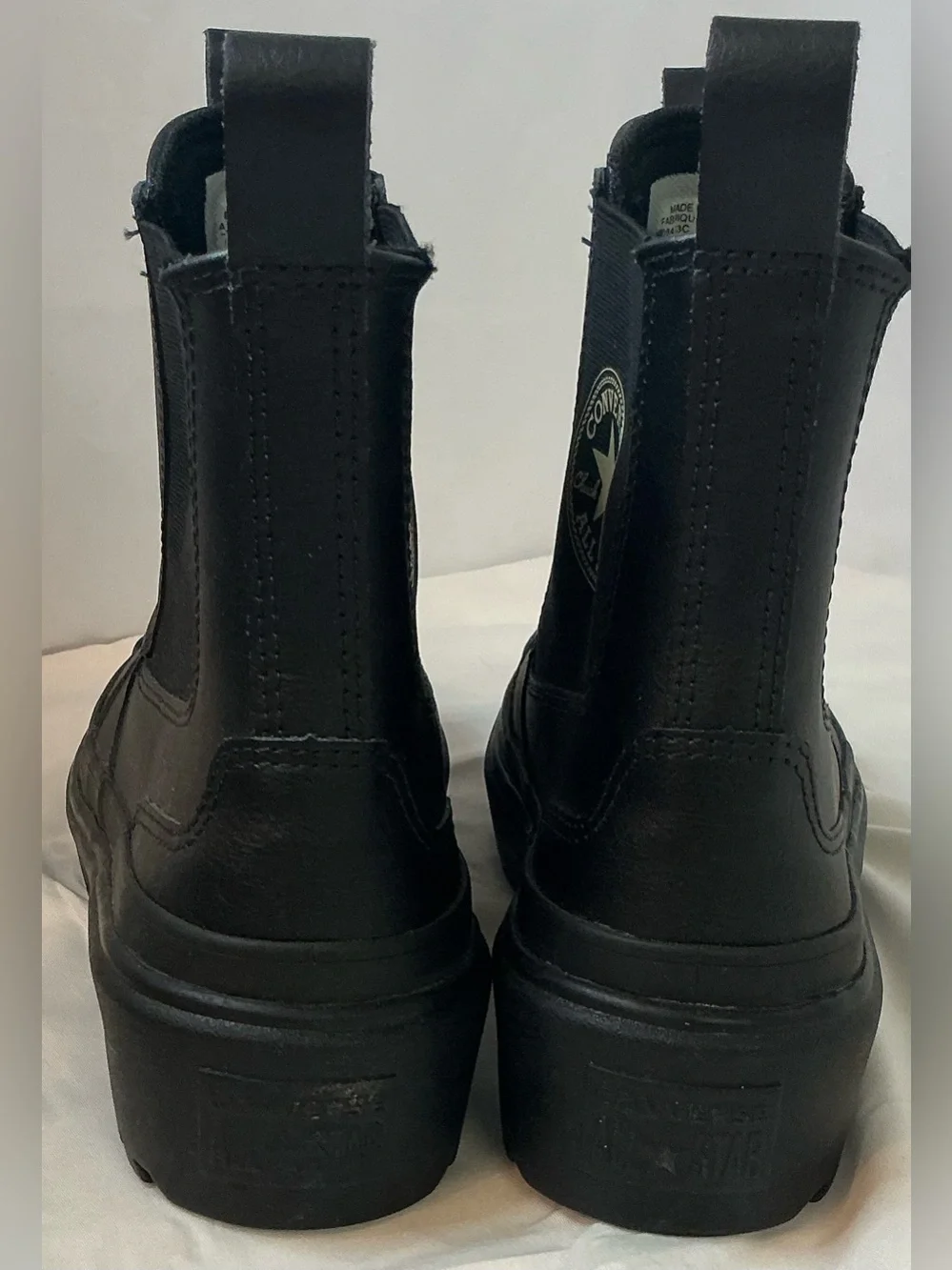 NWOT Converse Chuck Taylor All Star Lugged Chelsea Rain Boots Black 5.5